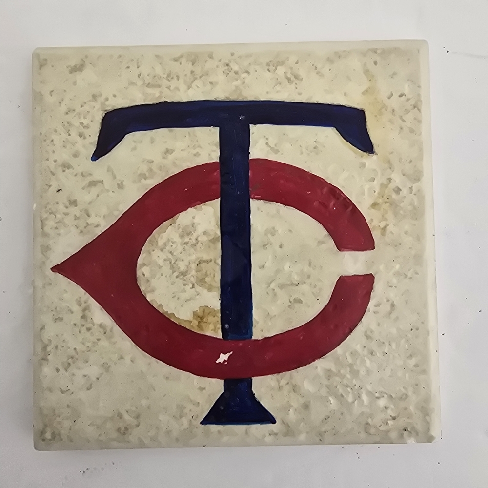 MINNESOTA TWINS Set of 4 vintage MLB Playing Cards Ceramic Tile Drink Coasters - Picture 5 of 10